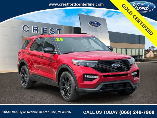 Certified 2024 Ford Explorer ST-Line w/ Class IV Trailer Tow Package