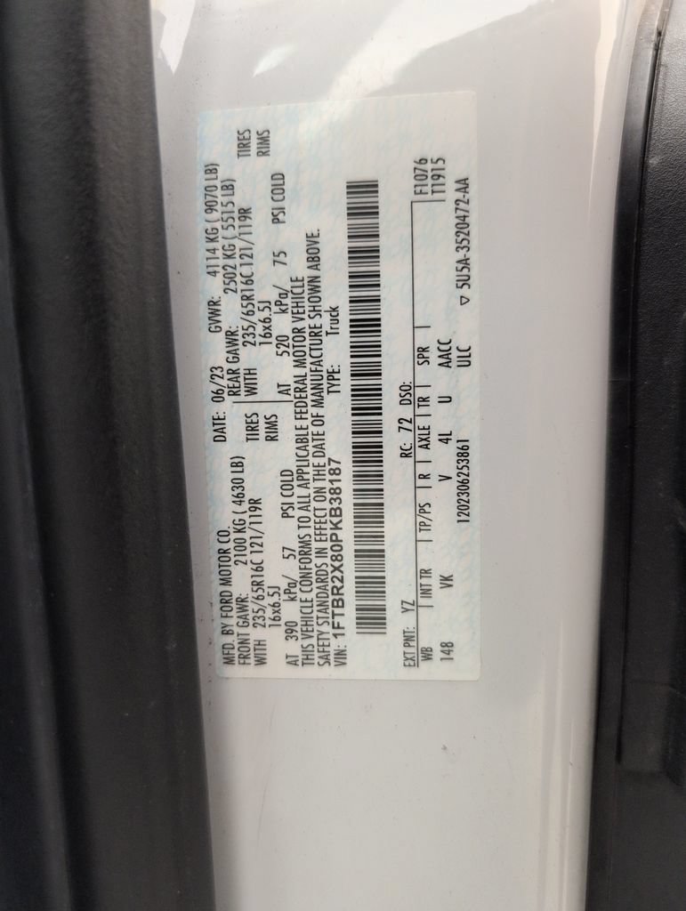 Certified 2023 Ford Transit 250 148 High Roof AWD w/ Load Area Protection Package image 41