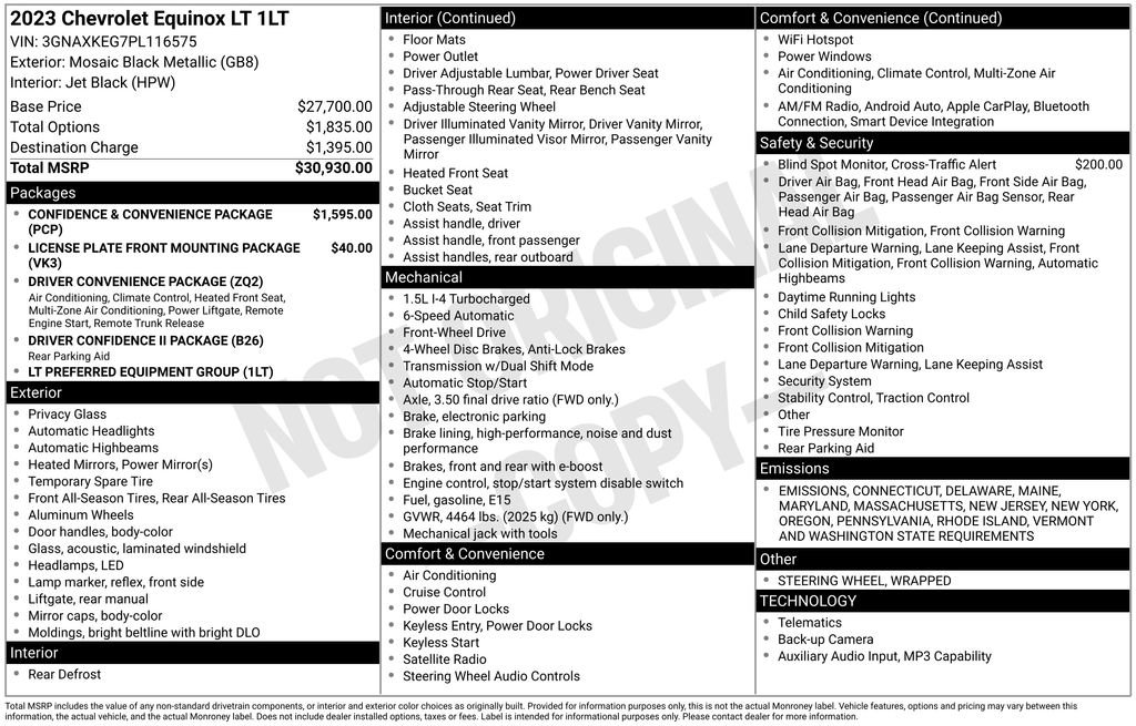 Used 2023 Chevrolet Equinox LT image 7