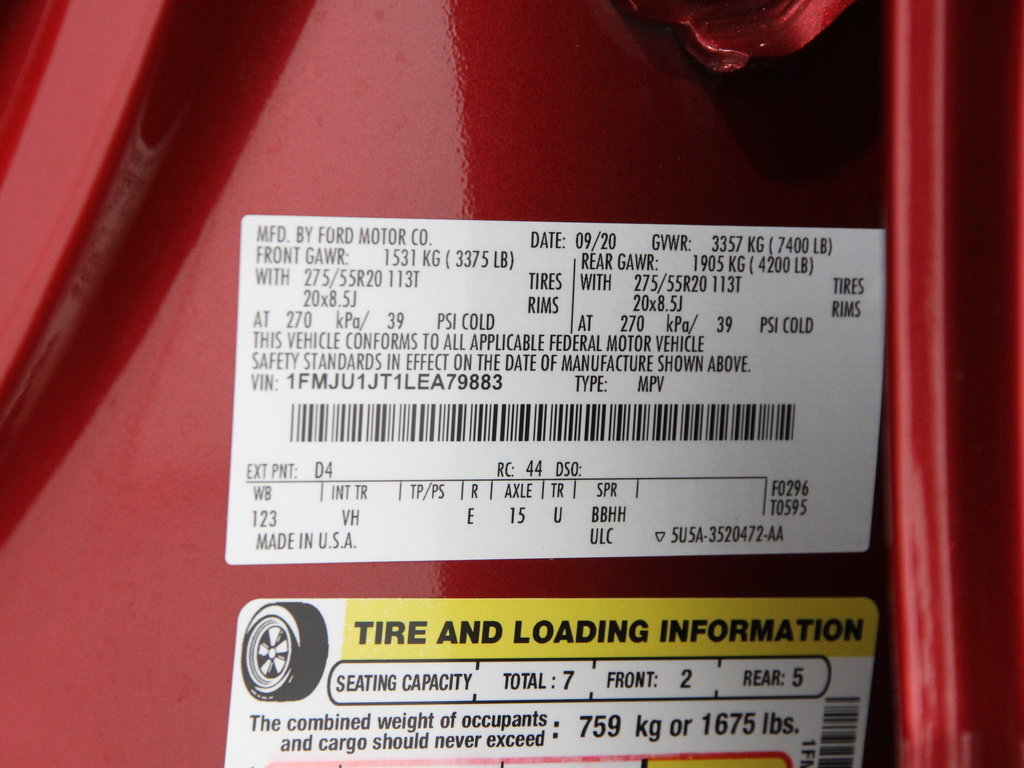 Certified 2020 Ford Expedition XLT w/ Equipment Group 202A image 26