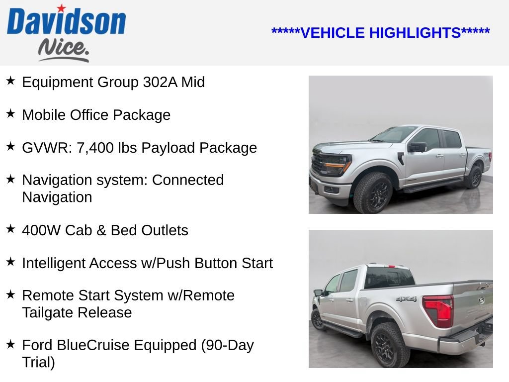 Certified 2024 Ford F150 XLT w/ Equipment Group 302A MID AWD/4WD image 4