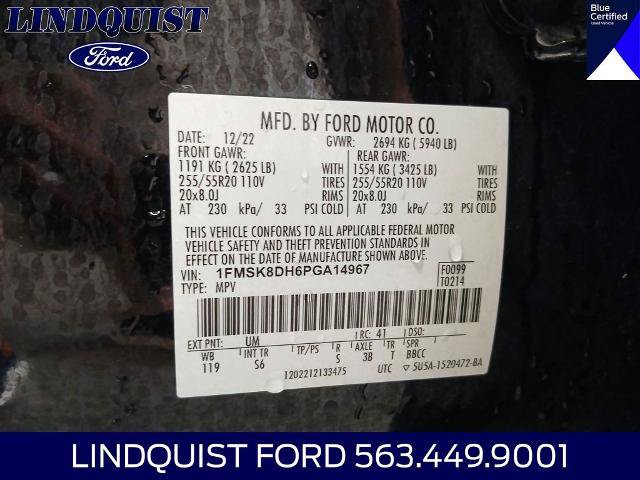 Certified 2023 Ford Explorer XLT w/ Equipment Group 202A AWD/4WD image 23
