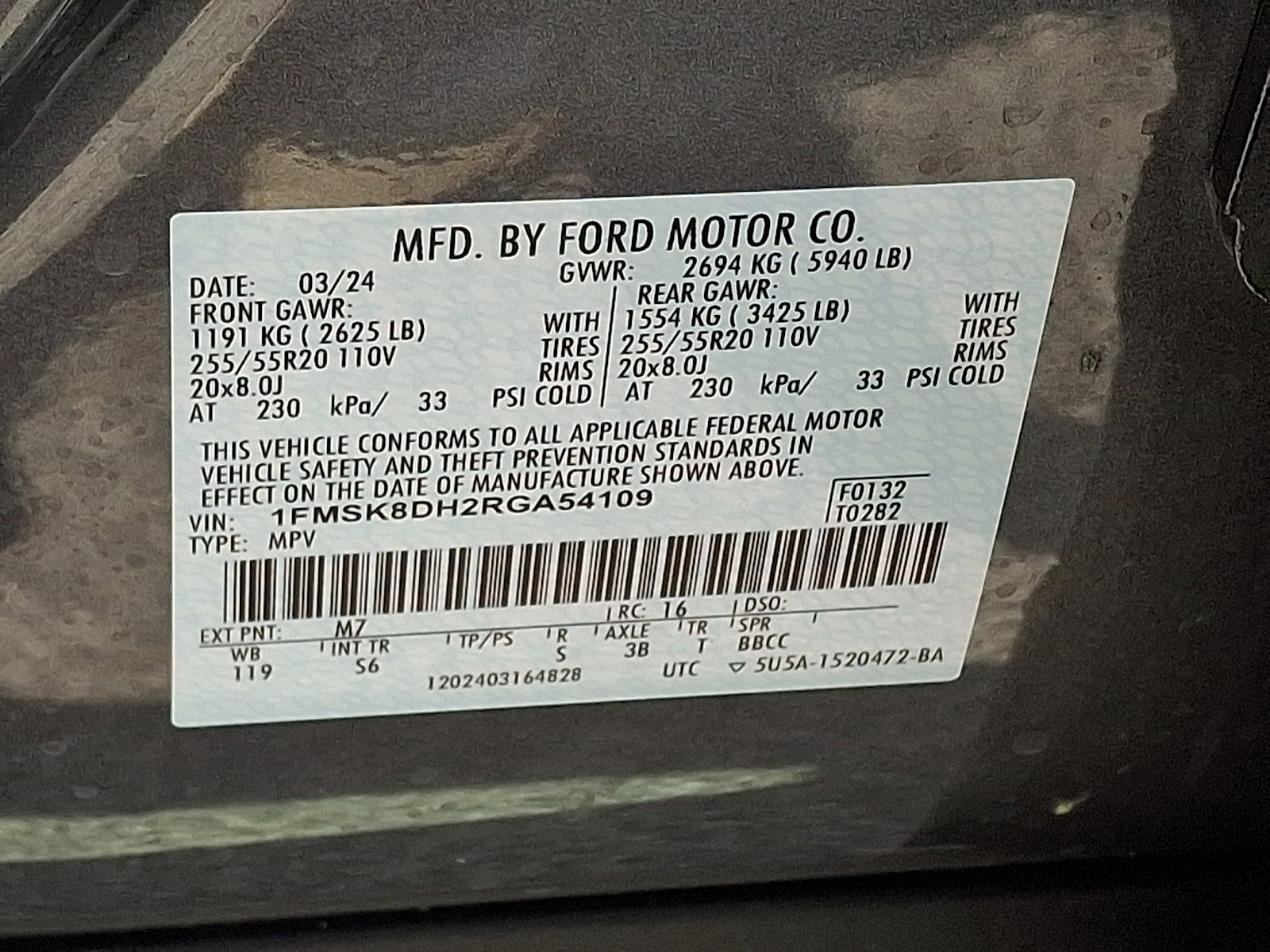 Certified 2024 Ford Explorer XLT w/ Equipment Group 202A image 32