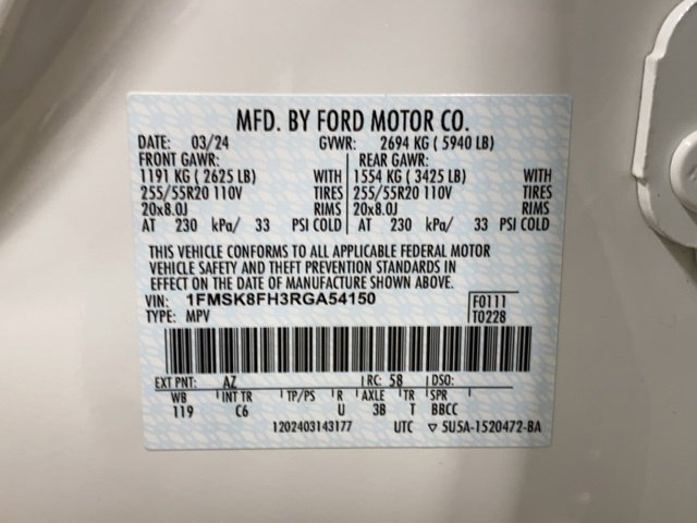Certified 2024 Ford Explorer Limited w/ Limited Technology Package AWD/4WD image 31