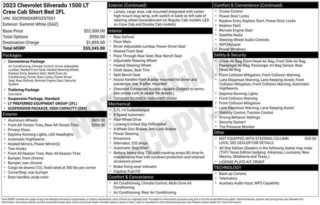 Used 2023 Chevrolet Silverado 1500 LT AWD/4WD image 3