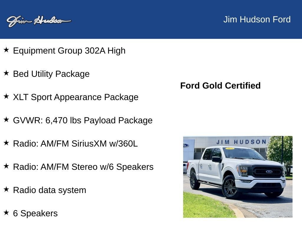 Certified 2022 Ford F150 XLT w/ Equipment Group 302A High AWD/4WD image 12