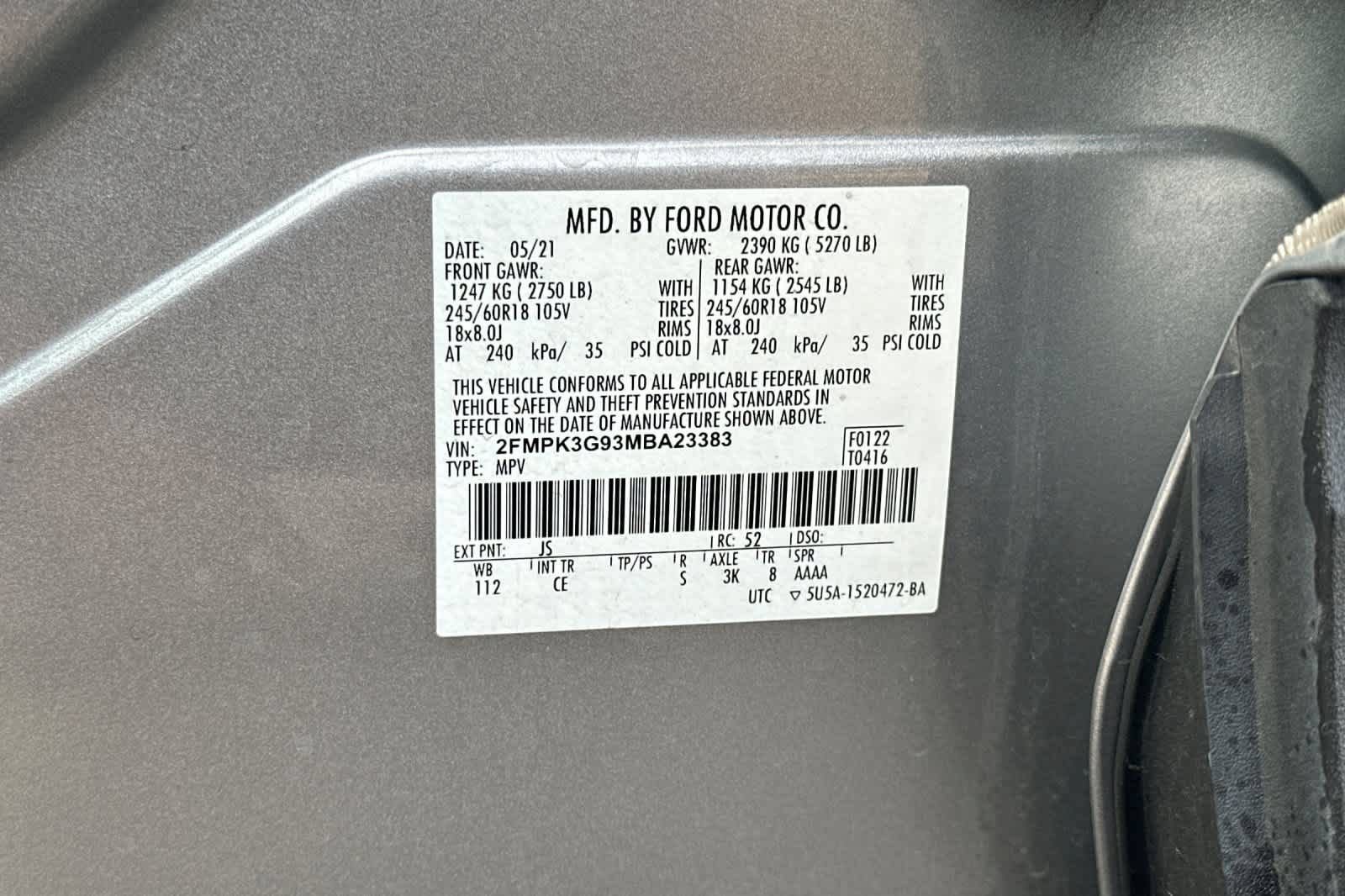 Certified 2021 Ford Edge SE FWD image 29
