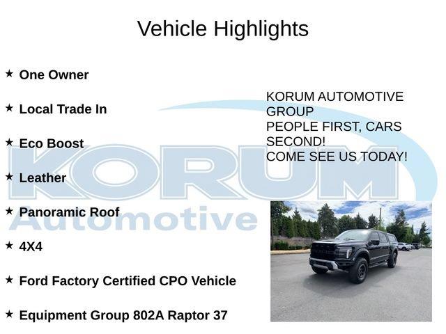 Certified 2025 Ford F150 Raptor AWD/4WD image 4