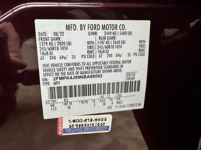 Certified 2022 Ford Edge SEL w/ Convenience Package image 30