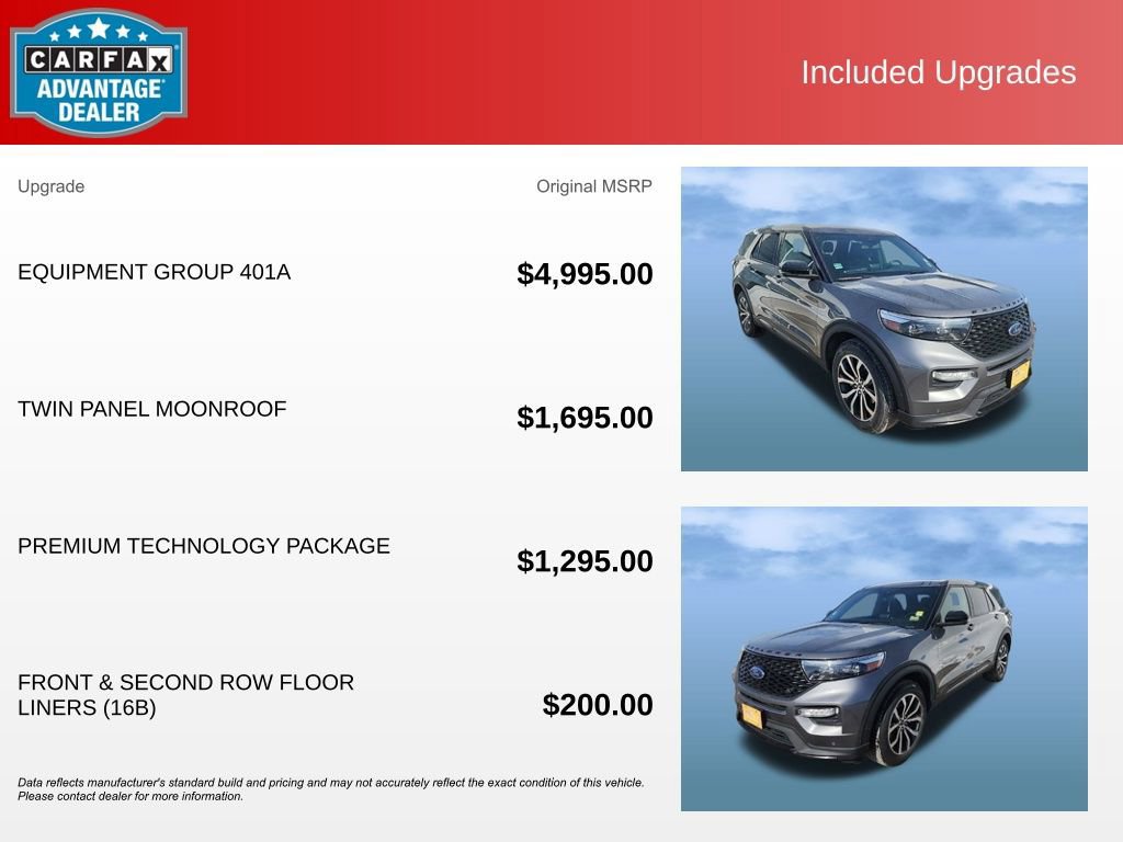 Certified 2021 Ford Explorer ST w/ Equipment Group 401A image 9