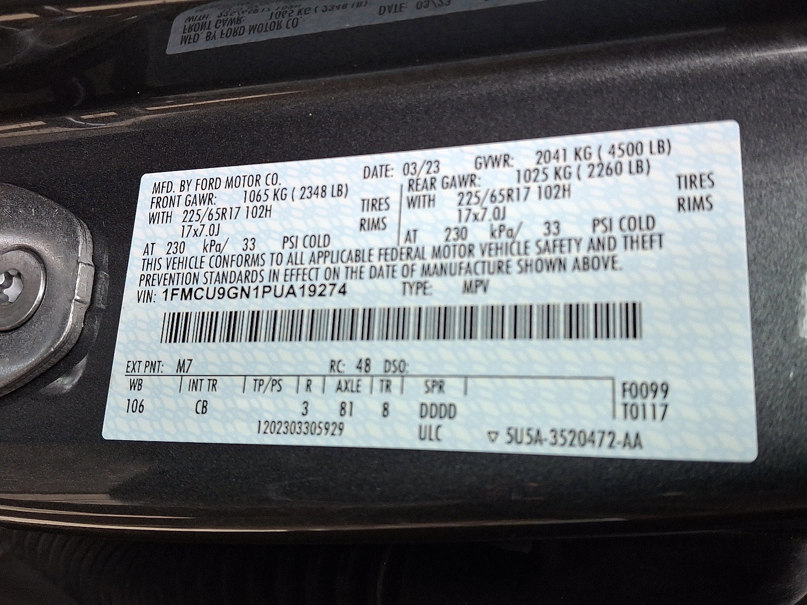 Certified 2023 Ford Escape Active image 27