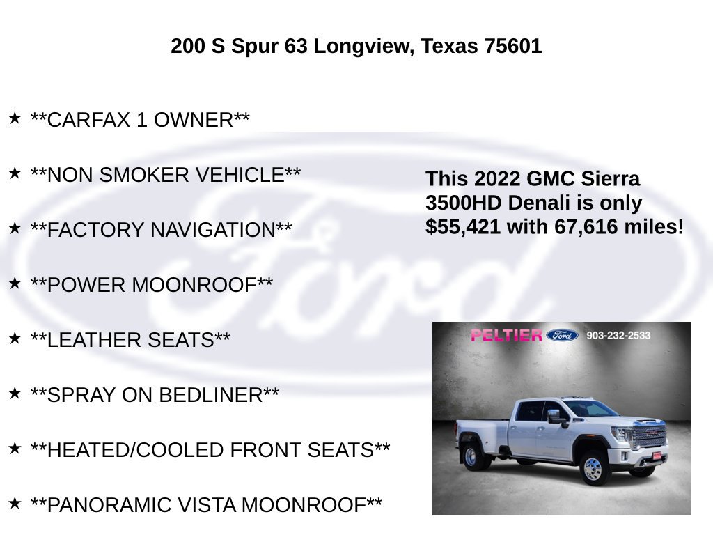 Used 2022 GMC Sierra 3500 Denali w/ Denali Ultimate Package AWD/4WD image 5