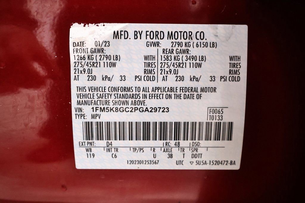 Certified 2023 Ford Explorer ST w/ Equipment Group 401A AWD/4WD image 56