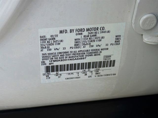 Certified 2022 Ford Explorer XLT w/ Equipment Group 202A image 39