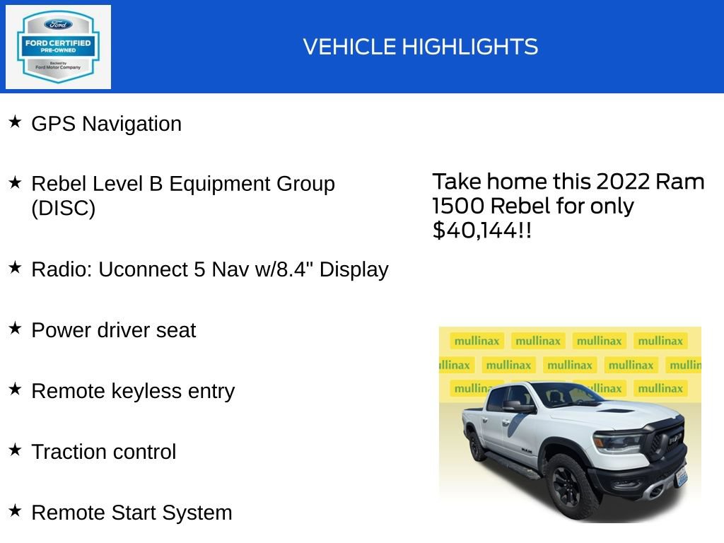 Used 2022 RAM 1500 Rebel w/ Rebel Level B Equipment Group AWD/4WD image 18
