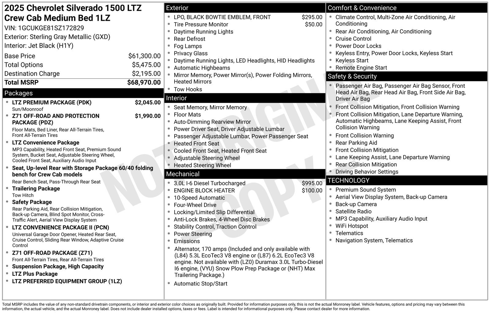 Used 2025 Chevrolet Silverado 1500 LTZ w/ LTZ Premium Package AWD/4WD image 20