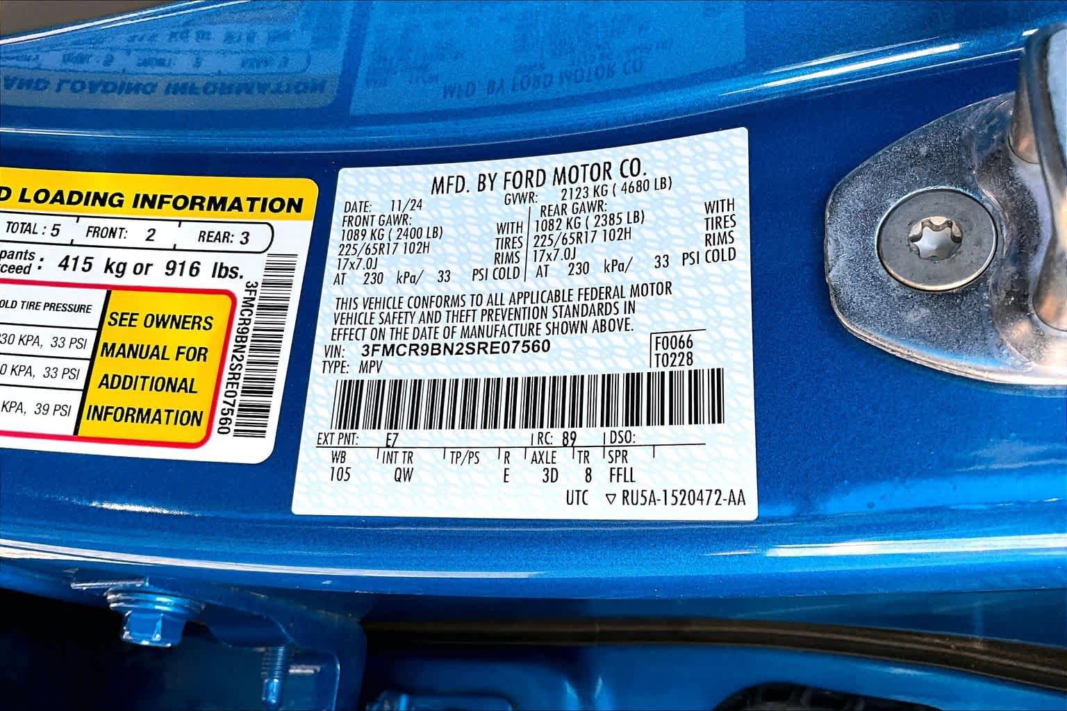 Certified 2025 Ford Bronco Sport Big Bend AWD/4WD image 34