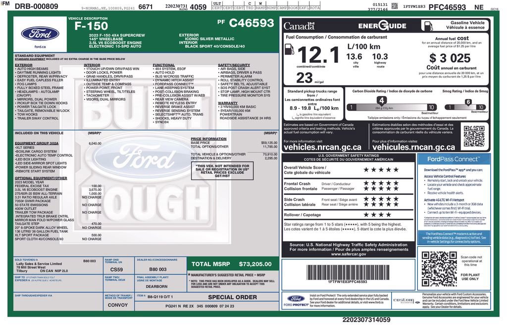 Certified 2023 Ford F150 XLT w/ Equipment Group 302A High image 6