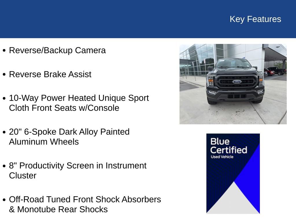 Certified 2022 Ford F150 XLT w/ Equipment Group 302A High AWD/4WD image 29