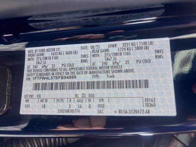 Certified 2025 Ford F150 Tremor w/ Bed Utility Package AWD/4WD image 32