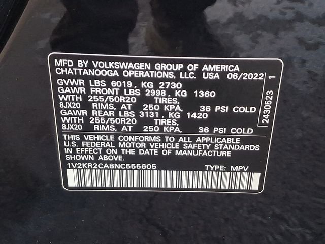 Used 2022 Volkswagen Atlas SE image 26