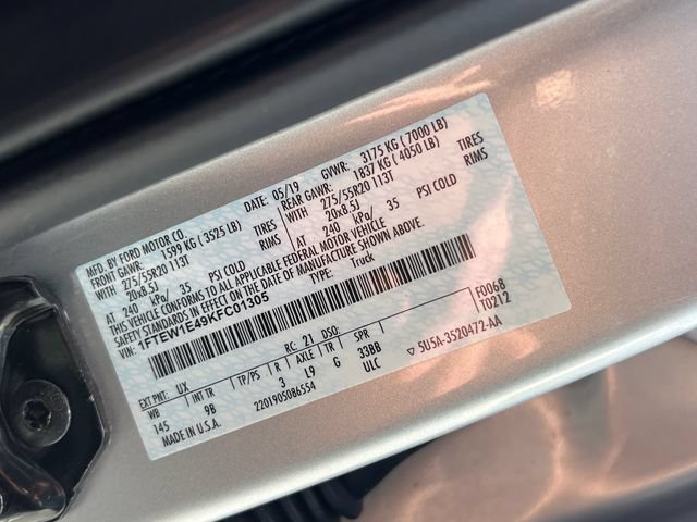 Certified 2019 Ford F150 Platinum w/ Equipment Group 701A Luxury AWD/4WD image 39