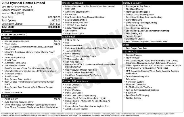 Used 2023 Hyundai Elantra Limited FWD image 2