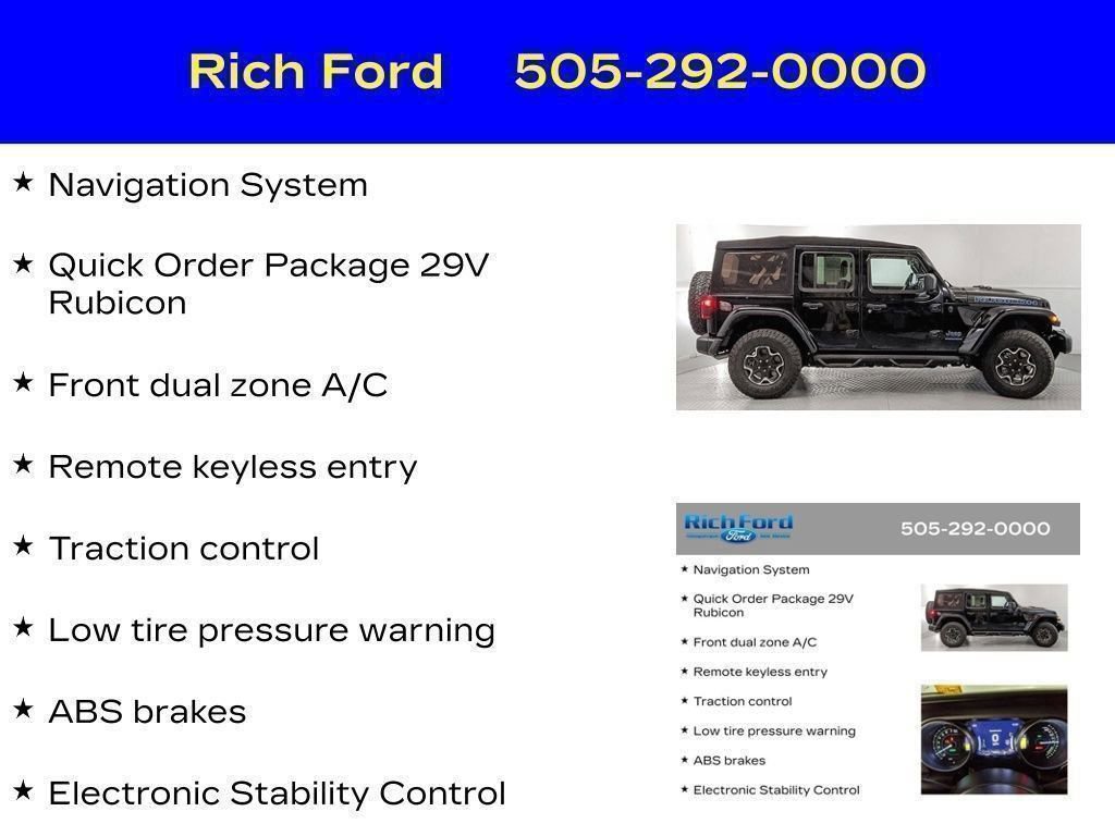 Used 2023 Jeep Wrangler Unlimited Rubicon 4xe AWD/4WD image 23