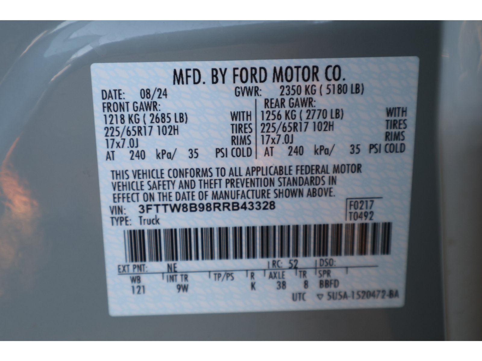 Certified 2024 Ford Maverick XL w/ Equipment Group 100A Standard AWD/4WD image 29