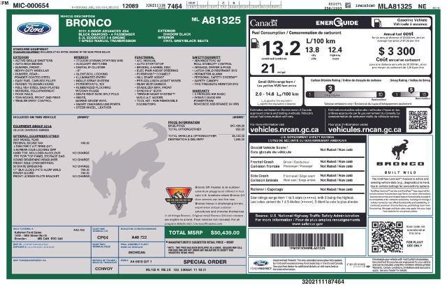 Certified 2021 Ford Bronco Black Diamond AWD/4WD image 5