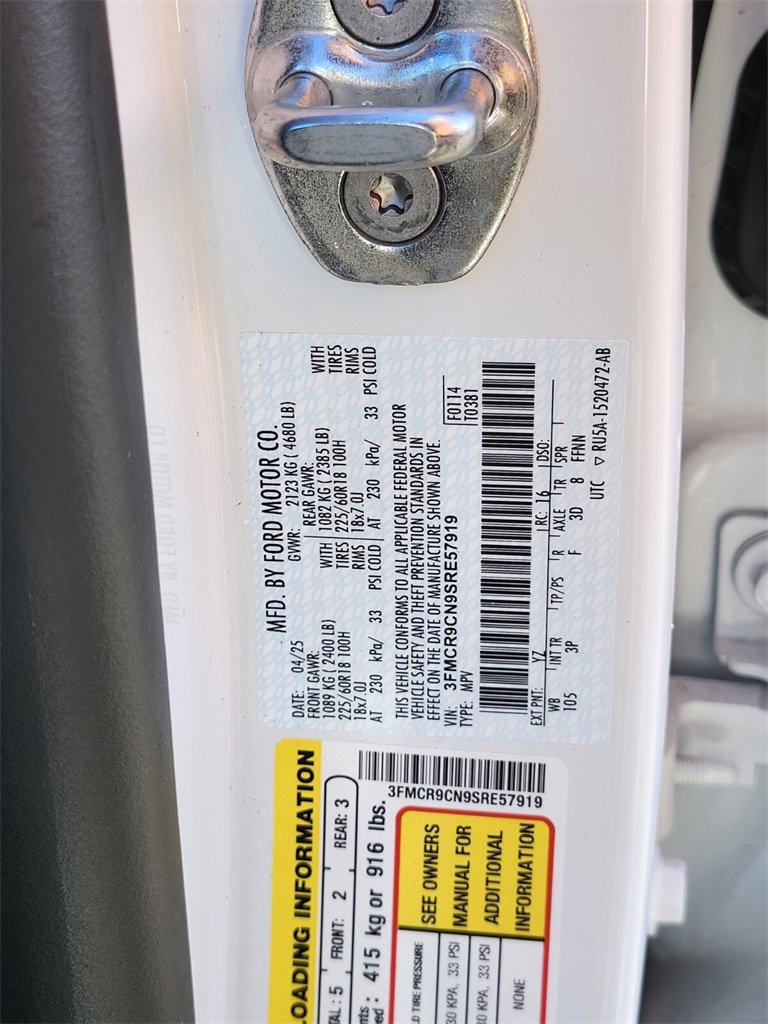 Certified 2025 Ford Bronco Sport Outer Banks w/ Outer Banks Tech Package+ image 34