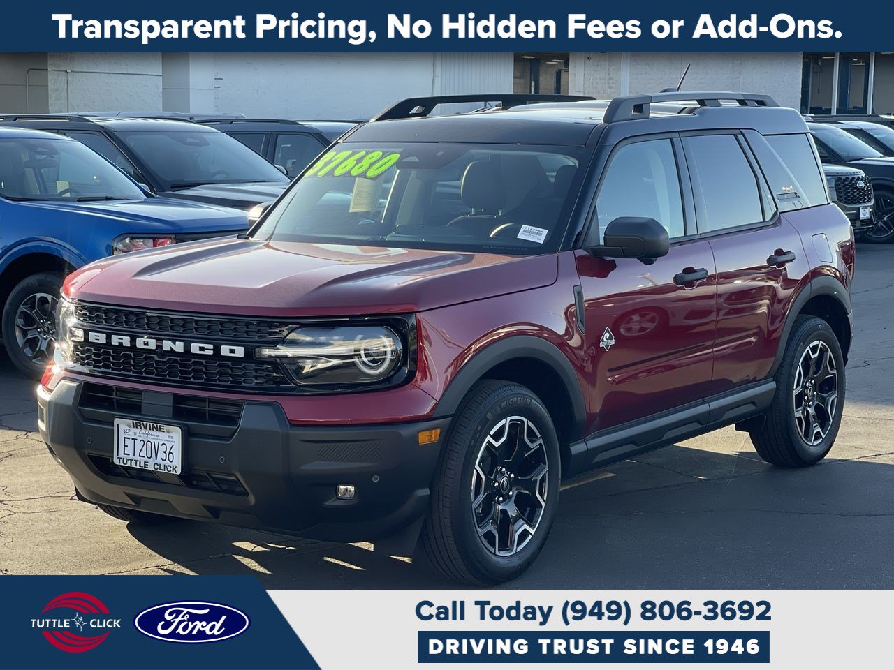 Certified 2026 Ford Bronco Sport Outer Banks w/ Outer Banks Tech Package+ AWD/4WD image 3