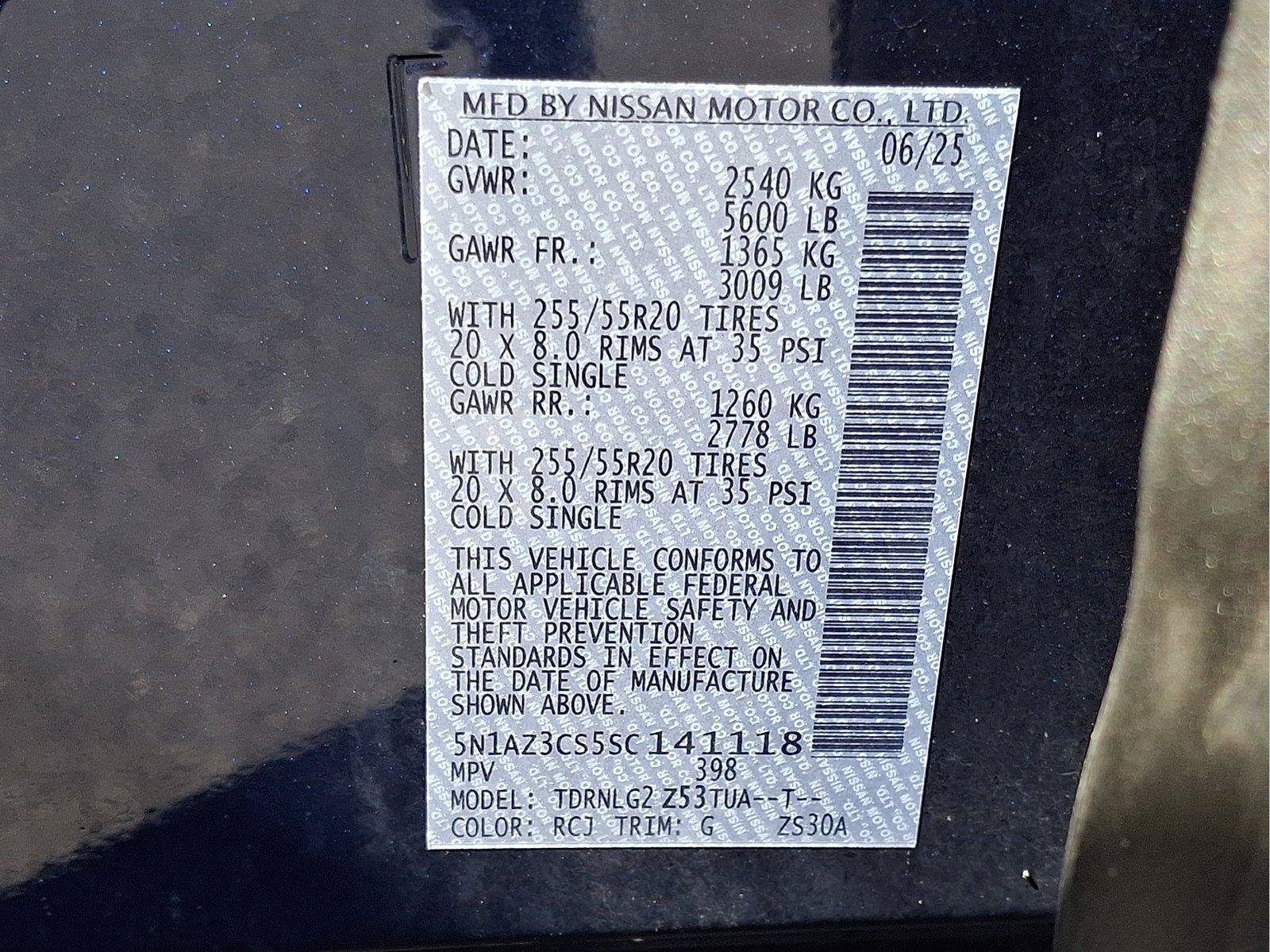 Used 2025 Nissan Murano SL w/ Cargo Package AWD/4WD image 23