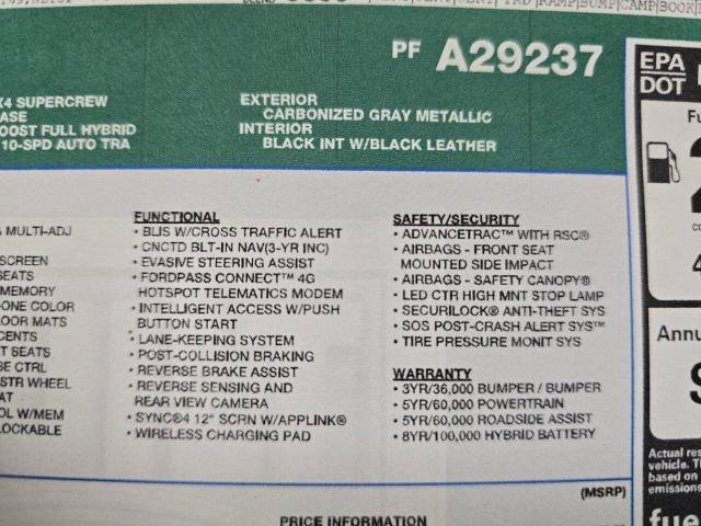 Certified 2023 Ford F150 Platinum w/ Equipment Group 701A High image 29