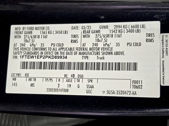 Certified 2023 Ford F150 XLT w/ Equipment Group 302A High AWD/4WD image 29