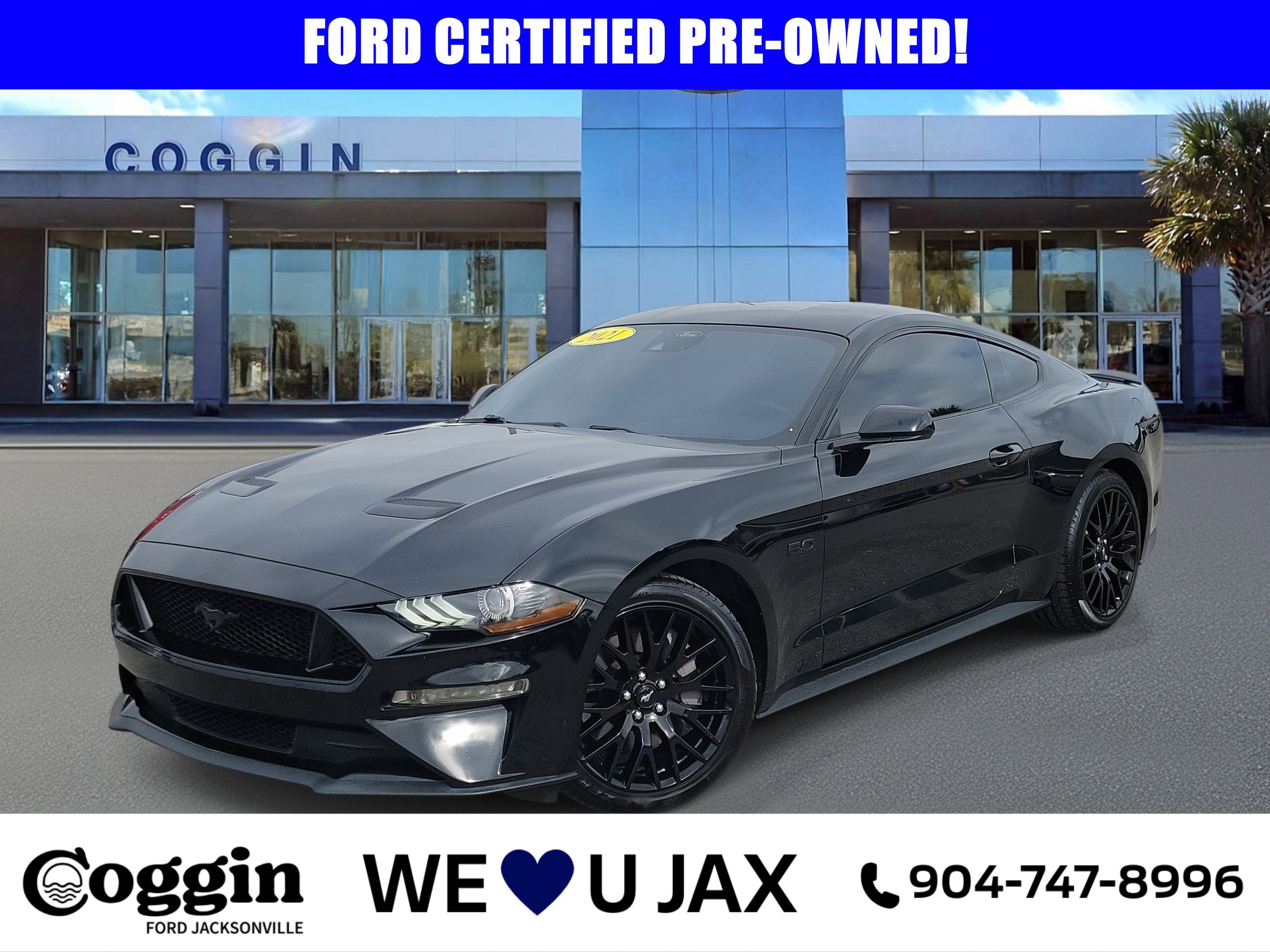 Certified 2021 Ford Mustang GT Premium w/ Ford Safe & Smart Package image 1