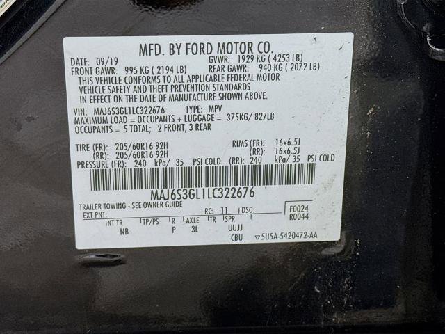 Certified 2020 Ford EcoSport SE AWD/4WD image 31