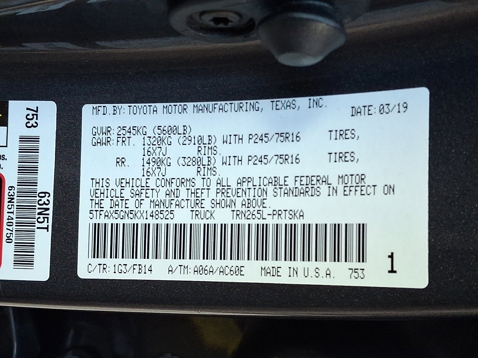 Used 2019 Toyota Tacoma SR image 27