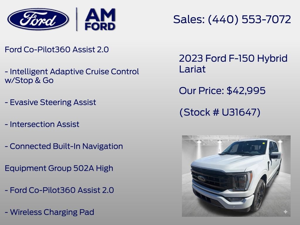 Certified 2023 Ford F150 Lariat w/ Equipment Group 502A High AWD/4WD image 6