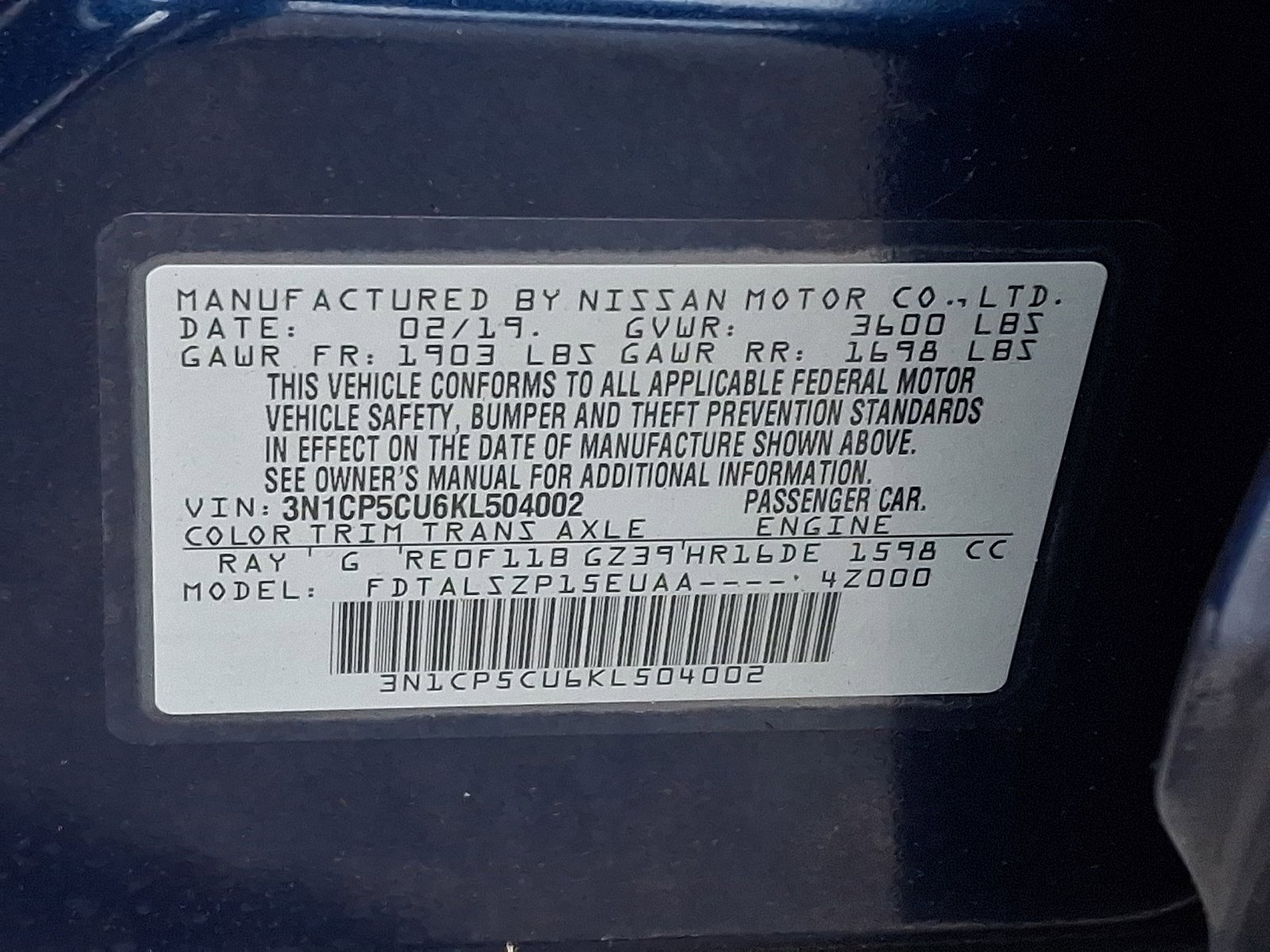 Used 2019 Nissan Kicks SV FWD image 26