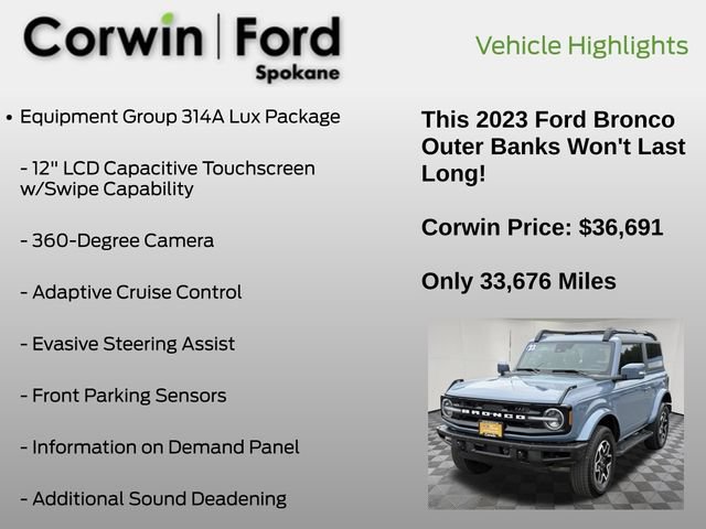 Certified 2023 Ford Bronco Outer Banks AWD/4WD image 7