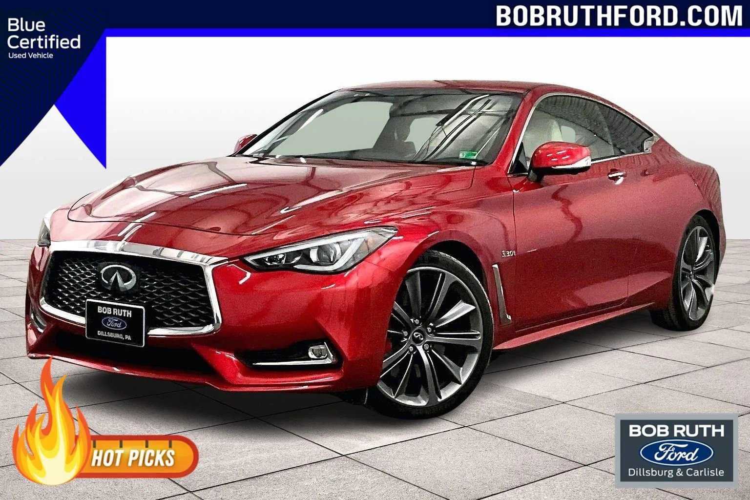 Used 2018 INFINITI Q60 Red Sport 400 w/ Pro Active Package
