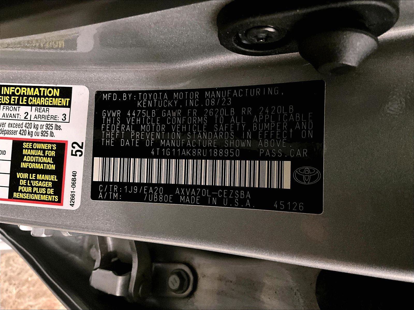 Used 2024 Toyota Camry SE FWD image 32