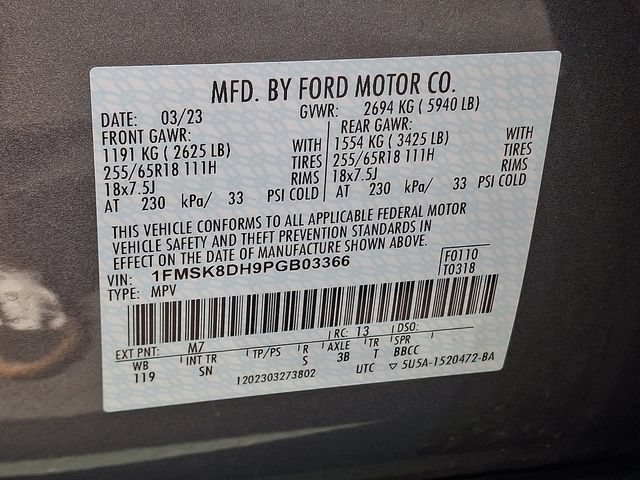 Certified 2023 Ford Explorer XLT w/ Equipment Group 202A AWD/4WD image 28