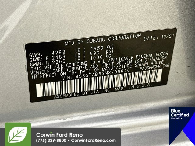 Used 2022 Subaru Impreza 2.0i AWD/4WD image 32