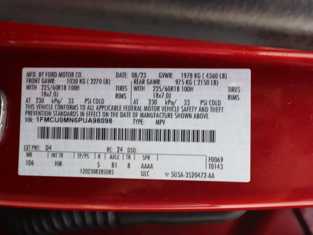 Certified 2023 Ford Escape ST-Line w/ Tech Pack #1 image 25