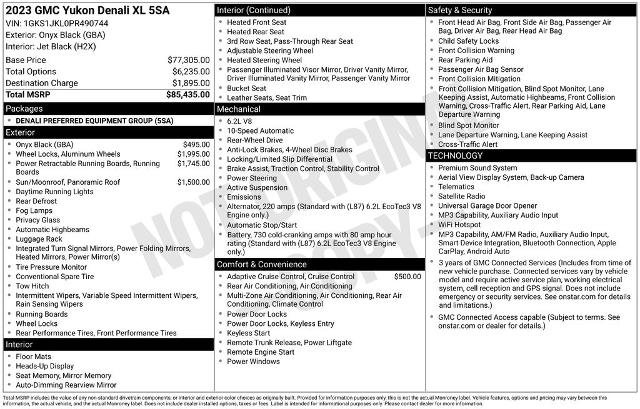 Used 2023 GMC Yukon XL Denali RWD image 9