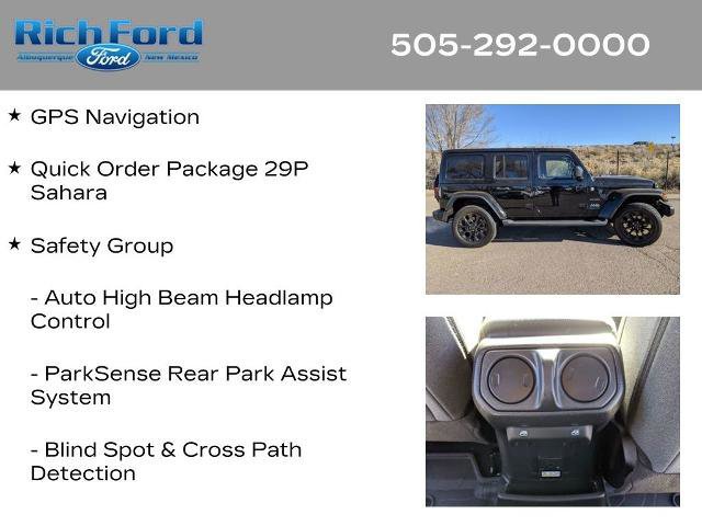 Used 2024 Jeep Wrangler Unlimited Sahara w/ Technology Group image 12