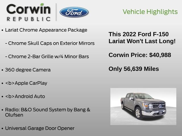 Certified 2022 Ford F150 Lariat w/ Max Trailer Tow Package image 20