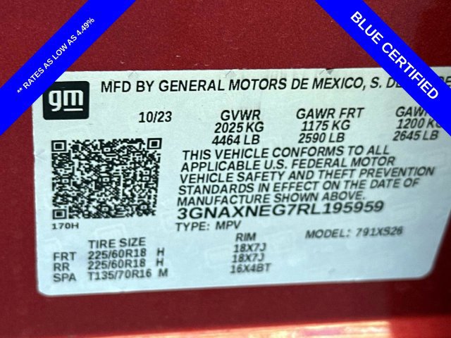 Used 2024 Chevrolet Equinox Premier w/ LPO, Floor Liner Package FWD image 12